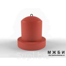 Парковочный столбик бетотнный с верхним кольцом Арт. ПСБ 3.1