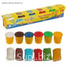 Тесто для лепки, 6 цветов по 40 гр