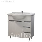 Тумба Гротеск 85 (под раковину Дрея 85) DB3 белая СВ