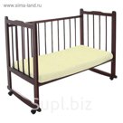 Трикотажная простыня на резинке ФЕЯ желтый 60*120*10 см,хл.100% 120 гр/м