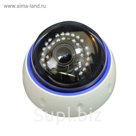 Видеокамера купольная Profvideo PVSL-115, AHD/TVI/CVI/CVBS, 1Мп, IR-подсветка 36 LED