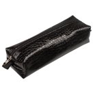Пенал-косметичка BRAUBERG «Ultra black», «крокодиловая кожа», 20?6х4 см