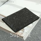 Обложка для паспорта перламутровая "Герб", тиснение, чёрная