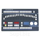 Контроллер на 360 DMX каналов,18 приборов по 20 каналов,16 слайдеров,2 колеса управления Pan/Tilt,горячие клавиши,LED дисплей,RS232 интерфейс.