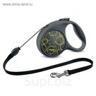 Рулетка Triol Flexi Fun Neon трос, S, 5м до 12кг