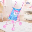 Коляска трость для кукол Киска пластиковый каркас