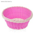 Корзинка декоративная круглая "Розовая"