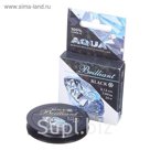 Леска плетёная Aqua Black Brilliant, 25 м, 0,12 мм
