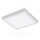 Светодиод. ультратонкая накладная панель FUEVA 1, 22W (LED) 4000K, 300х300, литой металл, белый/пластик, белый