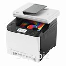 МФУ лазерное ЦВЕТНОЕ RICOH SP C261SFNw «4 в 1», А4, 20 стр/мин, ДУПЛЕКС, ДАПД, сетевая карта, WiFi
