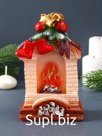 Свеча фигурная "Новогодний камин" 5,5х9х15 см
