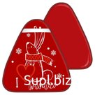 Сани-ледянка c принтом 42*48 см красная Артикул: МТ12517