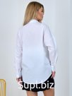 Белая женская рубашка оверсайз