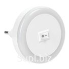 Светильник-ночник 006 круг 220В IEK LDNN0-006-RD-P-00-S-K01