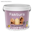 Лак-антисептик Faktura беленый дуб, ведро 0,9 л (уценка)