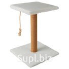 White scratching post with a square platform / square Article: MT14012_conclusion