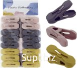 Clothespins in a set of 16 pieces, 6 cm