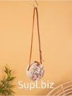 Сумка плетеная ротанг "Бабочки", 15х6х60 см