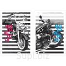 Бизнес-блокнот А6 80л. BG "Motorcycle", глянцевая ламинация
