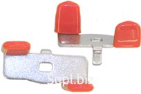 Ручка бабочка DN25, красная