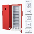 Морозильная камера DELVENTO VF8301A+, класс А+, 308 л, 8 секций, красная