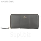 Кошелёк Cross Kelly Wall Stone, кожа наппа, гладкая, цвет серый, 19,5×10,2×2 см