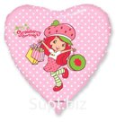 Шар Сердце, Девочка-клубничка с покупками / Strawberry