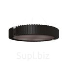 WOODLED ROTOR Chandelier L, attached directly to the ceiling, Black oak