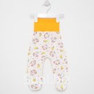 Ползунки детские, цвет белый/слонёнок, рост 74 см