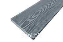Палубная доска полнотелая из ДПК марки HOLZHOF Solid, 150*18*4000мм, серый, П6