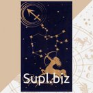 Полотенце махровое Этель «Знаки зодиака: Стрелец», 70×130 см, 100% хлопок, 420 г/м², фиолетовое