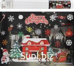 Decorative stickers "Christmas Tale" in a set of 2 sheets. Size: 50x35 cm.