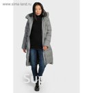 Пуховик зимний для беременных 2 в 1 «Лион», размер 42, цвет серый