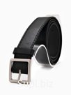 Ремень женский, 110×3 см, пряжка металл матовая, серебристая, чёрный