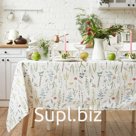 Скатерть «Этель» Wild flowers, 149×180 см, 100% хлопок, репс 210 г/м²