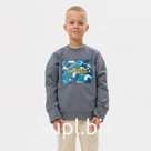 Свитшот для мальчика MINAKU: Casual collection, серый, рост 116 см