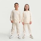 Костюм детский (свитшот, брюки) KAFTAN Basic line, размер 40 (158-164 см), бежевый