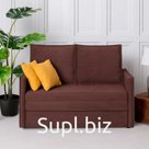 Диван – кровать «Бонн», механизм выкатной, велюр, цвет коричневый