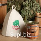 Шапка для бани в банке "Парься от души"