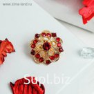 Брошь "Ассорти" цветы ажур, цвет МИКС