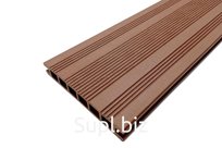 Доска пластиковая террасная композитная Ecodeck (Экодек), 165*23,5 коричневый, П7