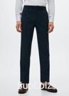 Брюки Florence из 100% итальянской шерсти Fine Merino Wool. Цвет: Темно-синий