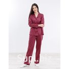 Рубашка женская с длинным рукавом, размер 44, цвет бордовый