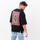 Футболка мужская KAFTAN Russian style, размер 50, чёрная
