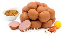 Продукт из мяса птицы. Колбасное изделие вареное. Сардельки «Крестьянские» 2 сорт.