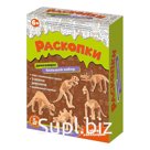 Настольная игра «Раскопки. Большой набор юного палеонтолога», 5 динозавров
