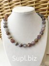 Бусы, чокер из натурального камня Агат Ботсвана