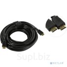 EXEGATE EX287727RUS Кабель HDMI EX-CC-HDMI2-15.0F 19M 19M, v2.0, 15м, 4K UHD, Ethernet, ферритовые кольца, позолоченные контакты