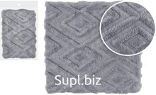 Decorative pillowcase, 45x45cm, diamond-shaped, with zipper. Color: gray (flannel).