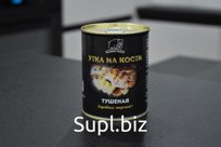 Утка на кости тушеная